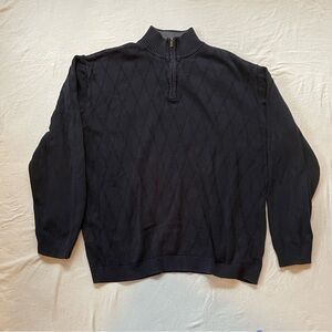 Claiborne Black Zip-Up Sweater
